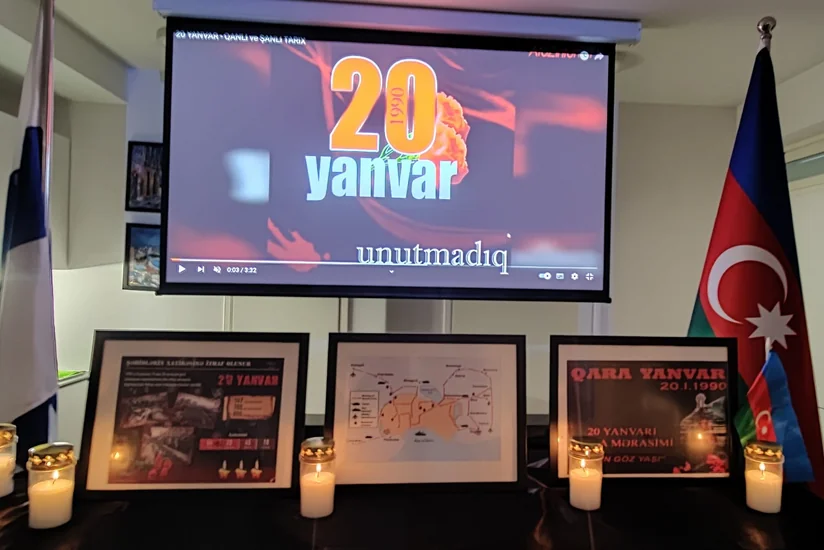 Helsinki Azərbaycan Evində 20 Yanvar şəhidləri anılıb