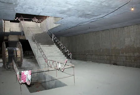 Metronun “Bənövşəyi xətt”inin 3-cü stansiyasında tikinti işləri davam edir