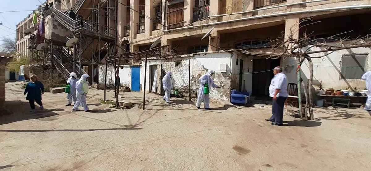Məcburi köçkünlərin yaşadığı yerlər dezinfeksiya olunur