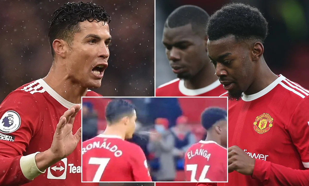 Ronaldu oyundan sonra komanda yoldaşına tüpürüb