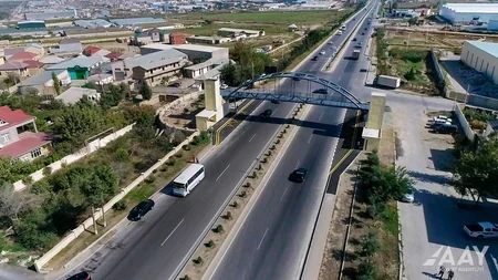 Bakı-Şamaxı-Yevlax avtomobil yolunda daha bir yerüstü piyada keçidi tikilib