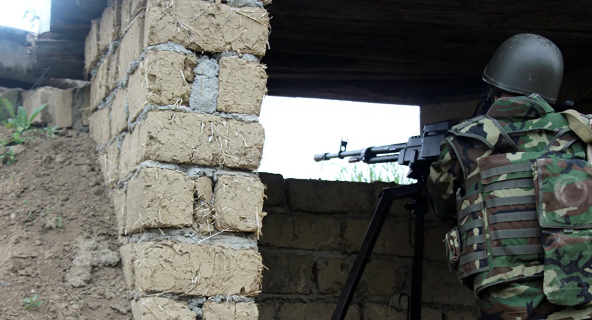 Armenians violated ceasefire using large caliber machine guns
