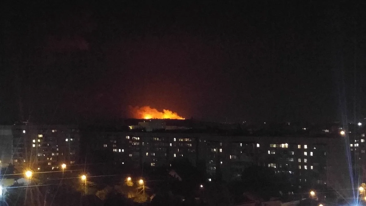 Ukrainian president convenes military cabinet due to fire at ammunition depot