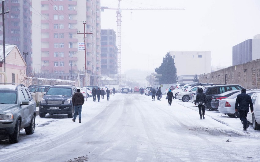 Actual weather conditions in Azerbaijan announced