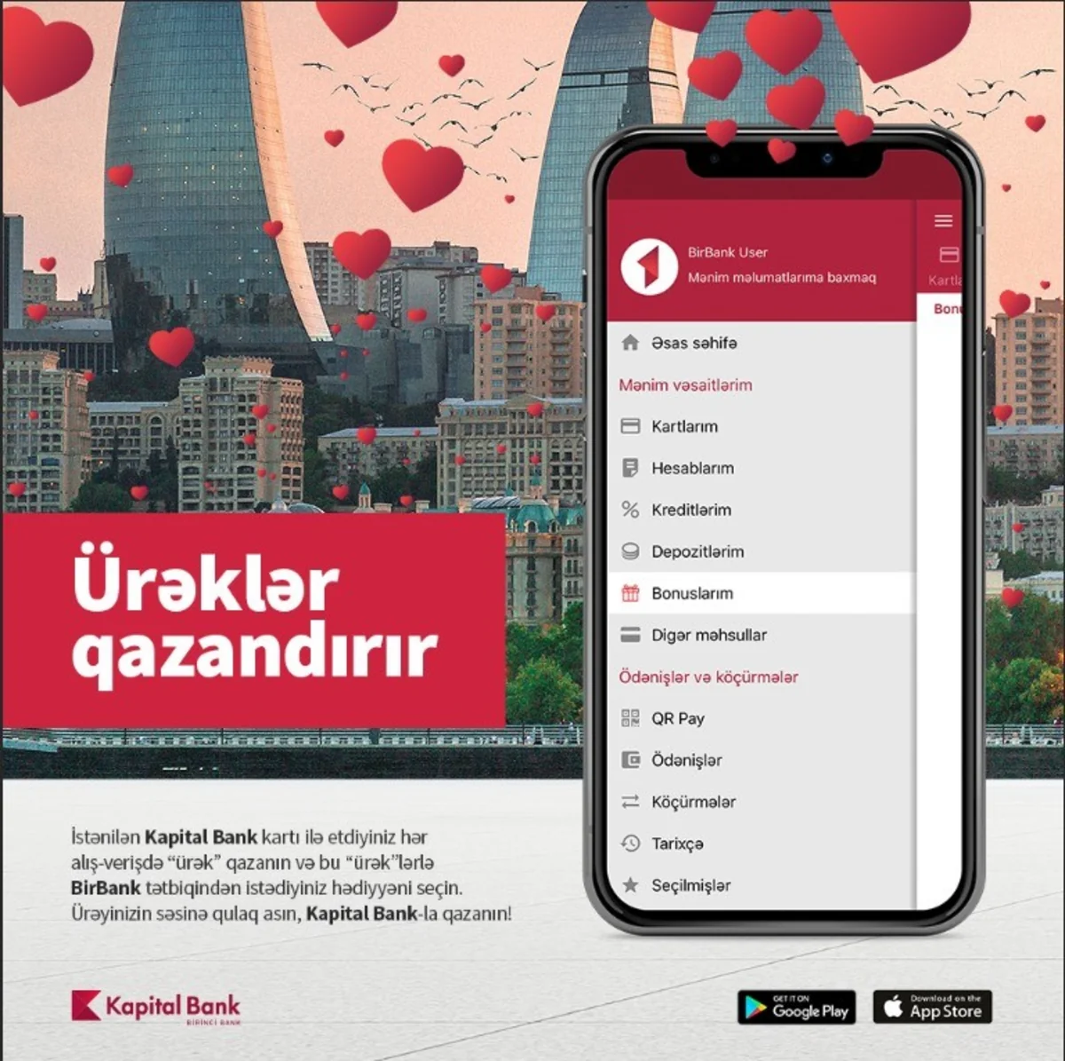 Kapital Bank müştərilərinə hədiyyə qazanmaq imkanı yaradıb