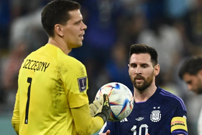 Voytsex Şesnı Argentina ilə oyundakı penalti epizodunda Messi ilə mərcə girib