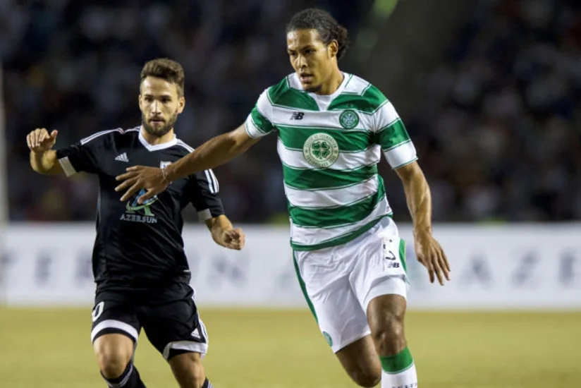 Virgil van Dijk playing against Qarabag now world's most expensive defender