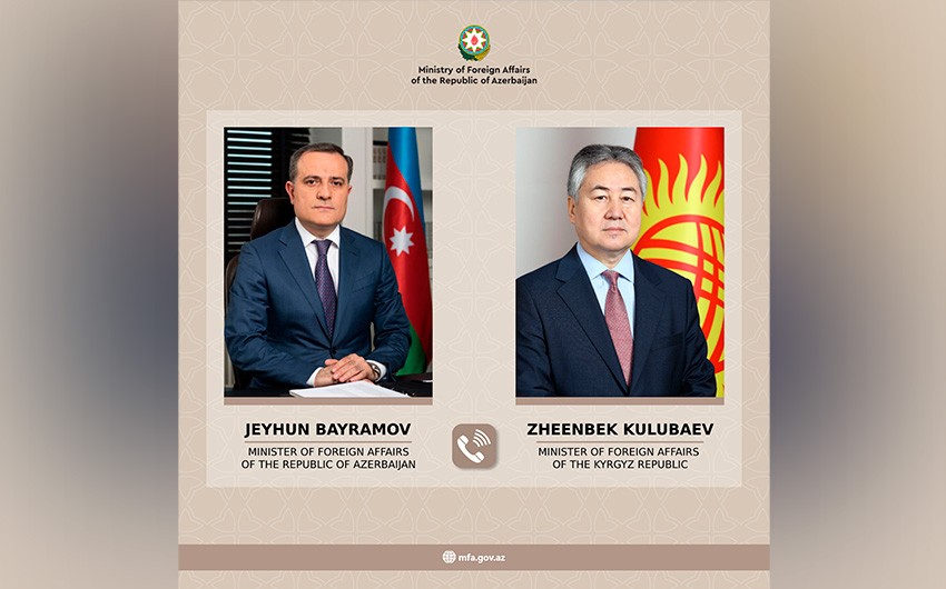 Ceyhun Bayramov qırğız həmkarı ilə telefonla danışıb
