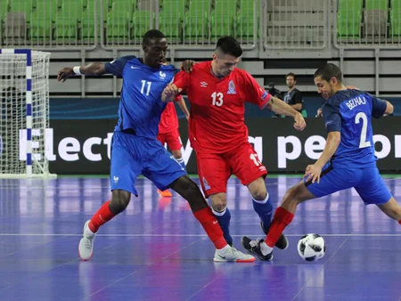 Azərbaycanın futzal millisi Avropa çempionatında 1/4 finala yüksəlib - FOTO