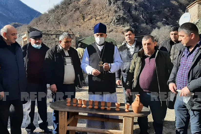 Udinlər növbəti dəfə Kəlbəcərdəki Xudavəng monastırında olublar