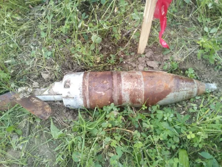 Cəbhəyanı ərazilərdə partlamış mərmi qalıqları aşkar olunub