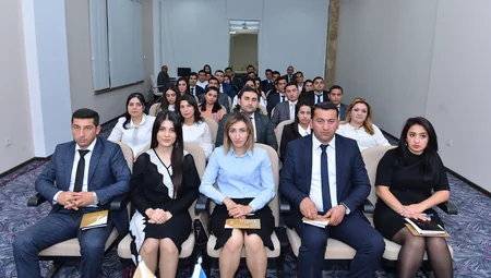Təhsil naziri Sabirabadda gənc müəllimlərlə görüşüb
