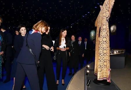 Mehriban Aliyeva views 'Illusions of Time' exhibition in Samarkand