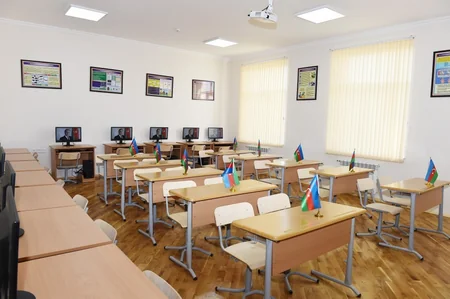 President Ilham Aliyev views newly-reconstructed school No 187 in Mashtagha settlement