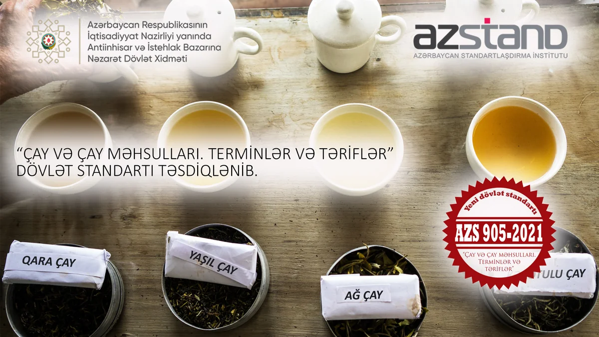 Azərbaycanda çay və çay məhsulları ilə bağlı dövlət standartı təsdiq edilib