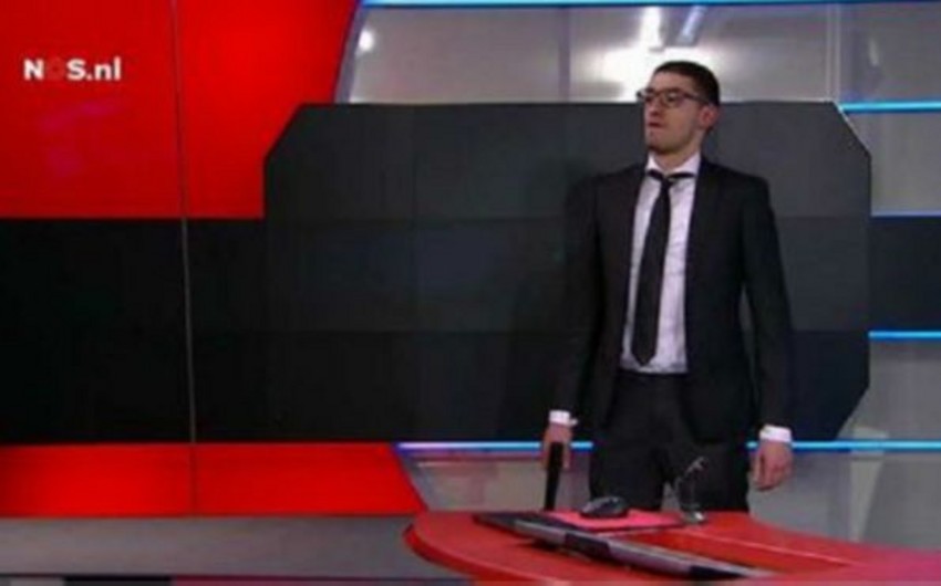 Hollandiyada saxta silahla telestudiyaya daxil olan şəxs həbs olunub