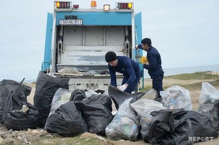 Bilgəhdə Xəzərin sahil zolağı plastik tullantılardan təmizlənib