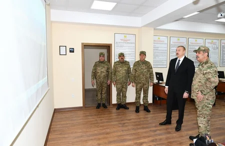 Президент Ильхам Алиев принял участие в открытии Н-ской воинской части Минобороны