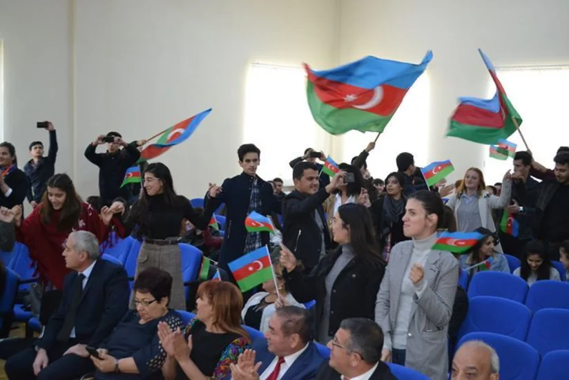 Zaqatalada Dövlət Bayrağı Günü qeyd edilib - FOTO