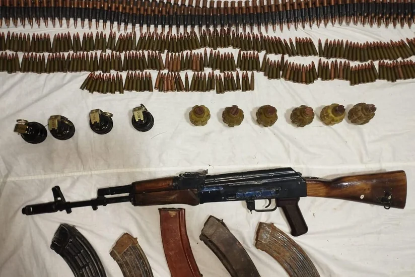 В Геранбое обнаружены оружие и боеприпасы