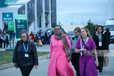 COP29-un dördüncü gününün ilk saatlarından - FOTOREPORTAJ