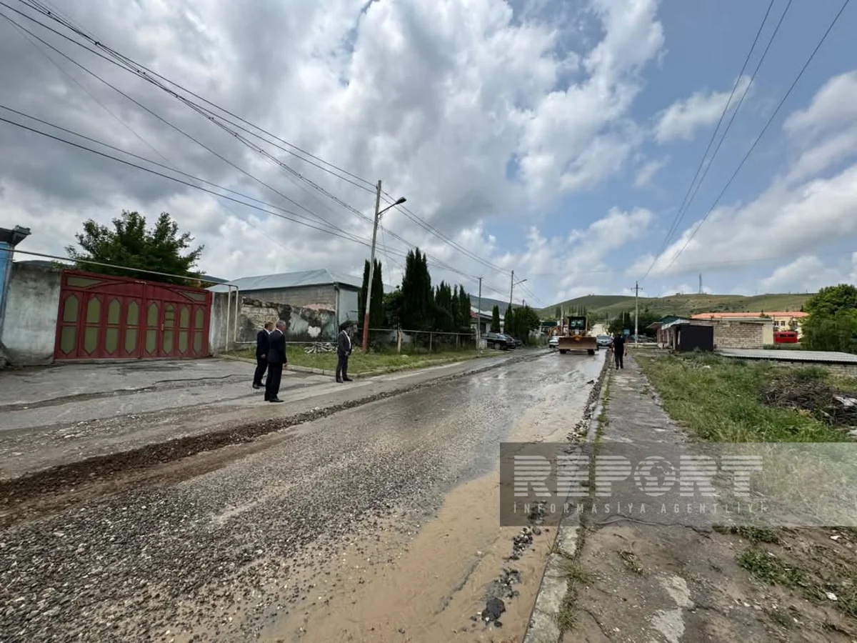 Goranboyda leysan nəticəsində fəsadlar yaranıb