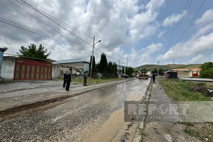 Goranboyda leysan nəticəsində fəsadlar yaranıb