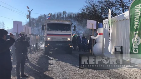 Сегодня по дороге Ханкенди-Лачын беспрепятственно проехали 22 автомобиля миротворцев