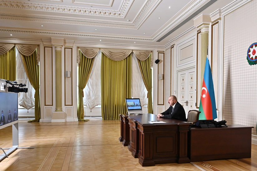 Президент Ильхам Алиев принял в видеоформате новых глав ИВ