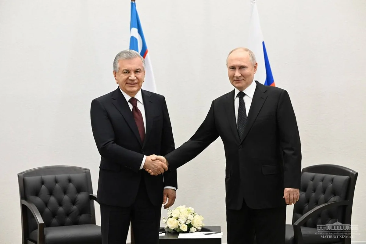 Президенты Узбекистана и России договорились довести объем инвестиций до 20 млрд долларов