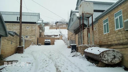 Qar Şamaxı-Qızmeydan yolunda nəqliyyatın hərəkətində çətinliklər yaradıb - FOTO - VİDEO - YENİLƏNİB