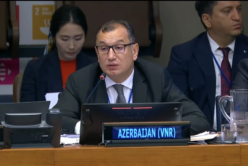 İqtisadiyyat nazirinin müavini BMT-də IV Könüllü Milli Hesabatı təqdim edib