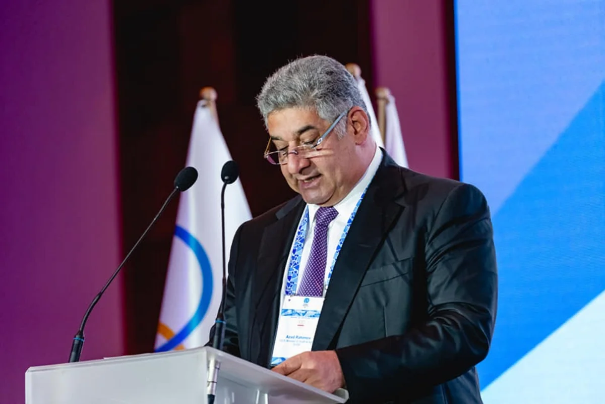 Azad Rəhimov EOC-un 48-ci Baş Assambleyasında çıxış edib