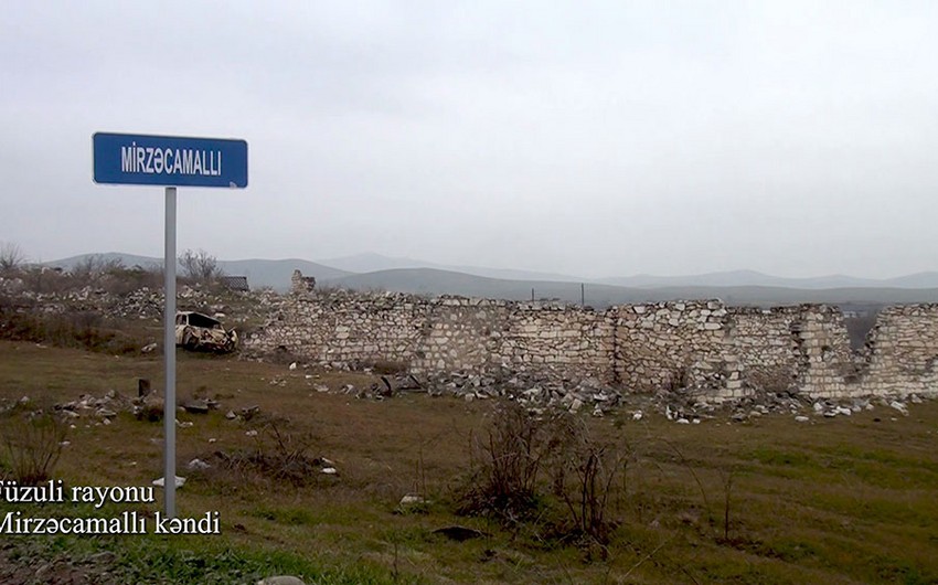 Footage from Mirzajamalli village of Fuzuli 