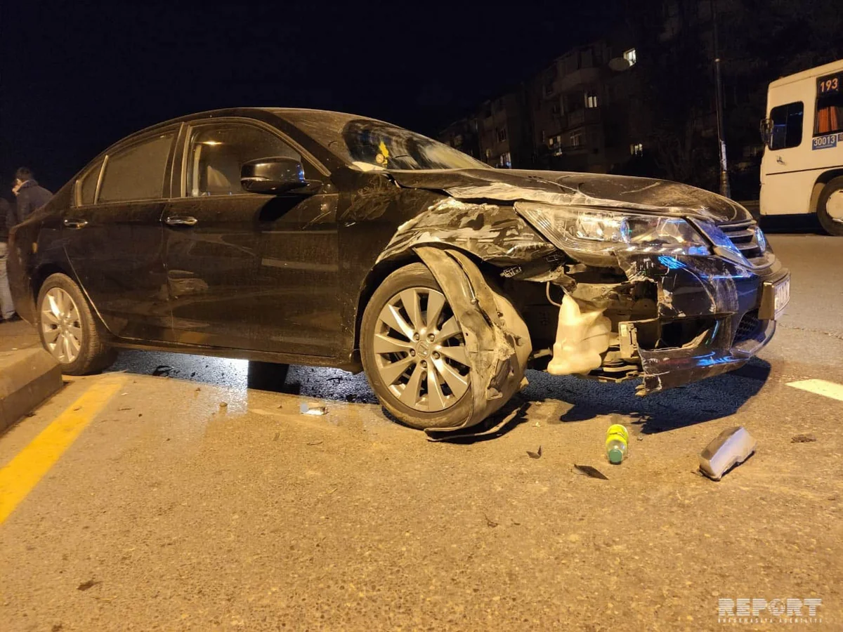 Bakıda yük və minik avtomobilləri toqquşub - FOTO - VİDEO - YENİLƏNİB