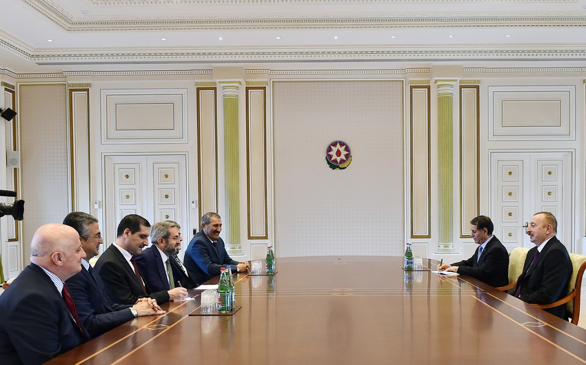 Prezident İlham Əliyev Türkiyə-Azərbaycan parlamentlərarası dostluq qrupunun həmsədrini qəbul edib - YENİLƏNİB