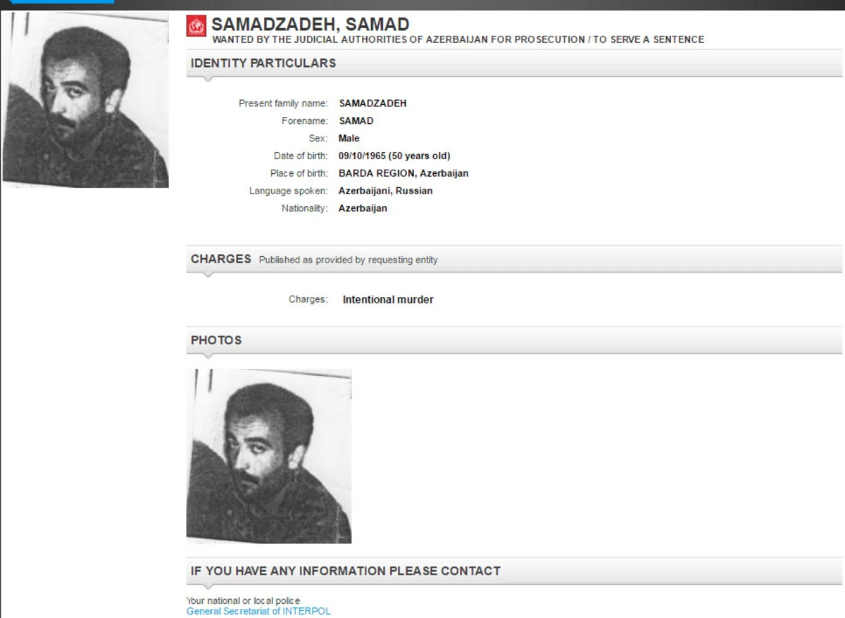 Azerbaijan declares one more person internationally wanted through Interpol - PHOTO