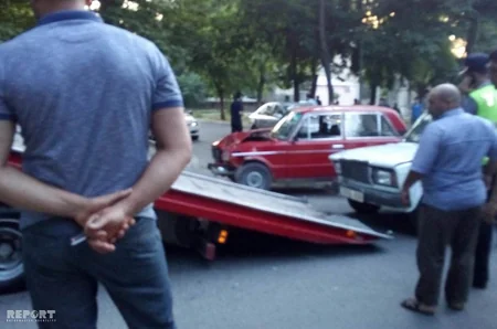 Mingəçevirdə iki yol qəzası baş verib - FOTO