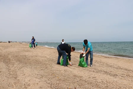 Bilgəhdə Xəzərin sahil zolağı tullantılardan təmizlənib