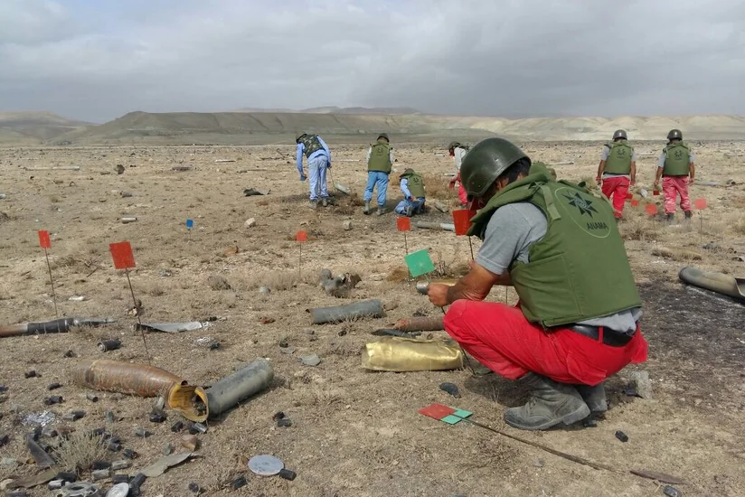 Xızıda 112 ədəd partlamamış hərbi sursat aşkar edilib