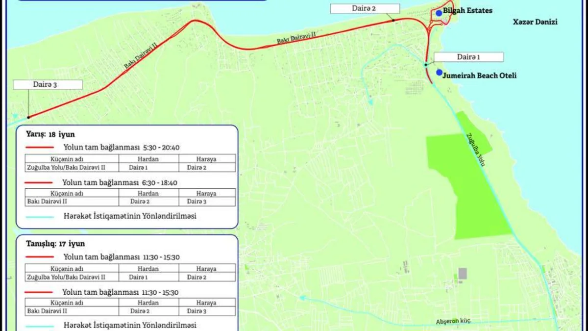 Roads in Bilgah settlement to be closed