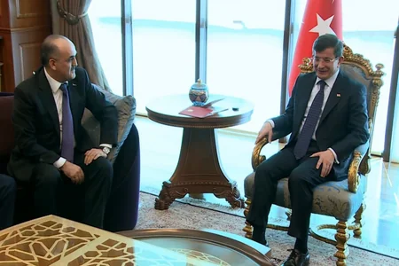 Səlim Müslümov Türkiyənin baş naziri ilə görüşüb - FOTO