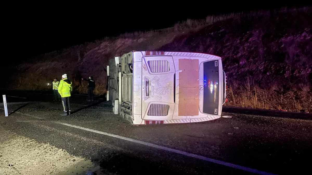 В Турции перевернулся пассажирский автобус, пострадали 38 человек