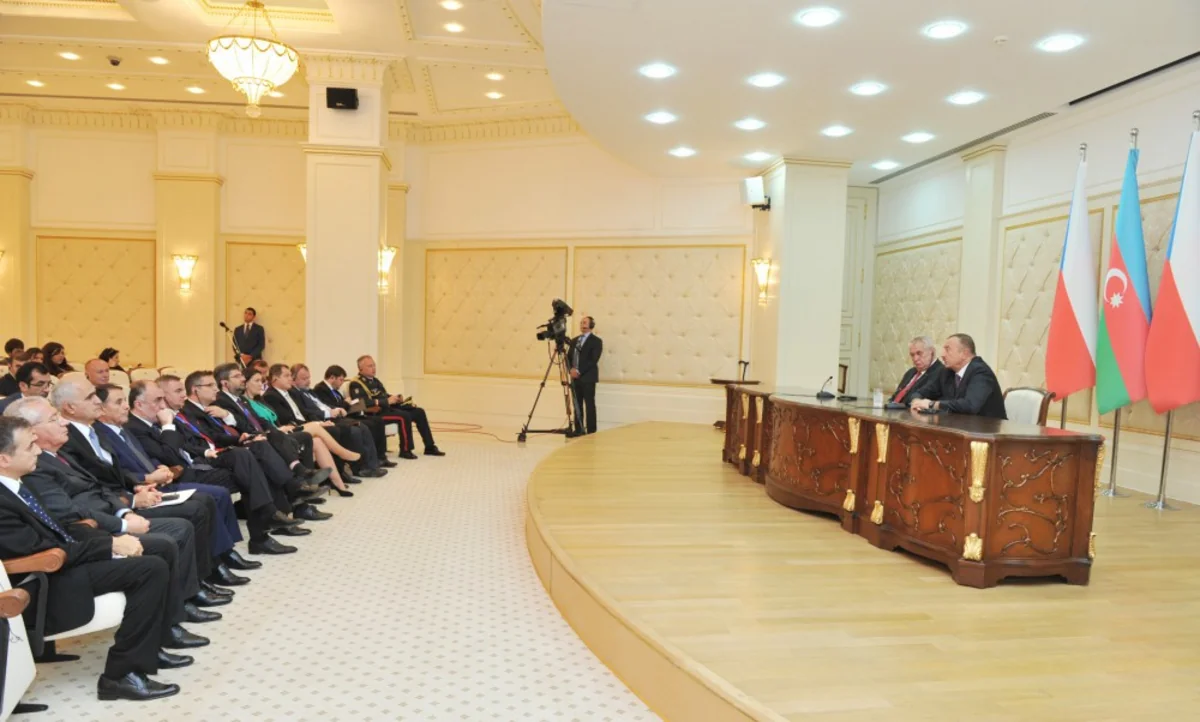 President Ilham Aliyev and President of the Czech Republic held a joint press conference