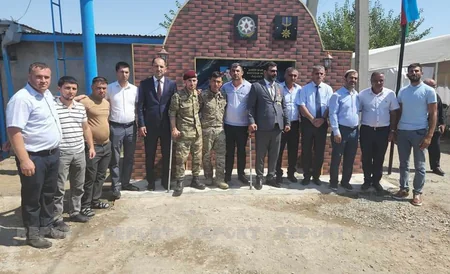 Cəlilabadda Vətən müharibəsi şəhidinin xatirəsinə inşa edilən bulağın açılışı olub