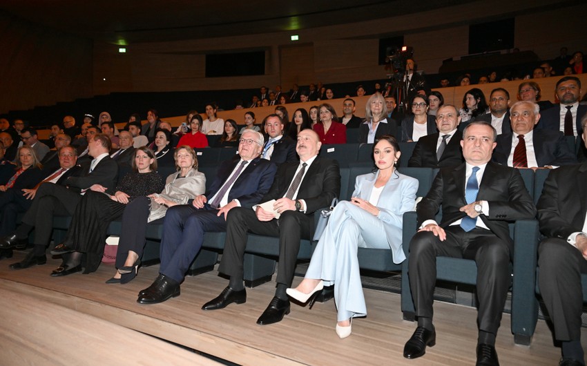 Azərbaycan və Almaniya prezidentləri Heydər Əliyev Mərkəzində təşkil olunmuş konsertdə iştirak ediblər