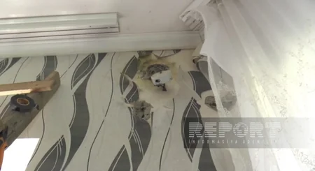 Balakəndə fərdi evi ildırım vurub, otaqlar dağılıb, divar deşilib