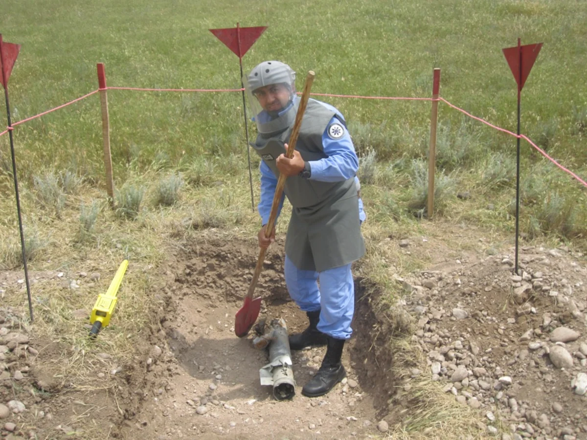 ANAMA: 1 ədəd 122 mm-lik top mərmisi aşkar edilib