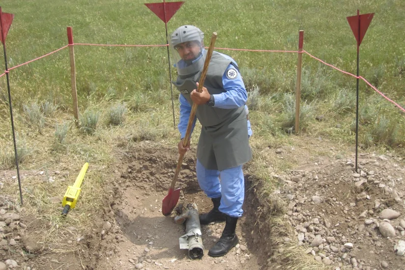 ANAMA: 1 ədəd 122 mm-lik top mərmisi aşkar edilib