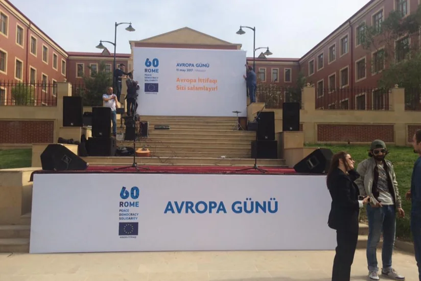 Avropa İttifaqı azərbaycanlı məcburi köçkünlərlə birlikdə Avropa Gününü qeyd edir